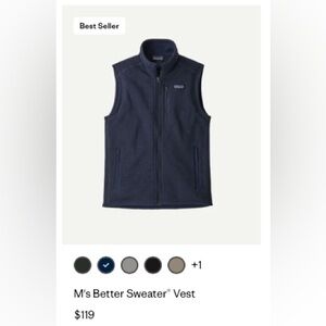 Patagonia Navy Blue Vest